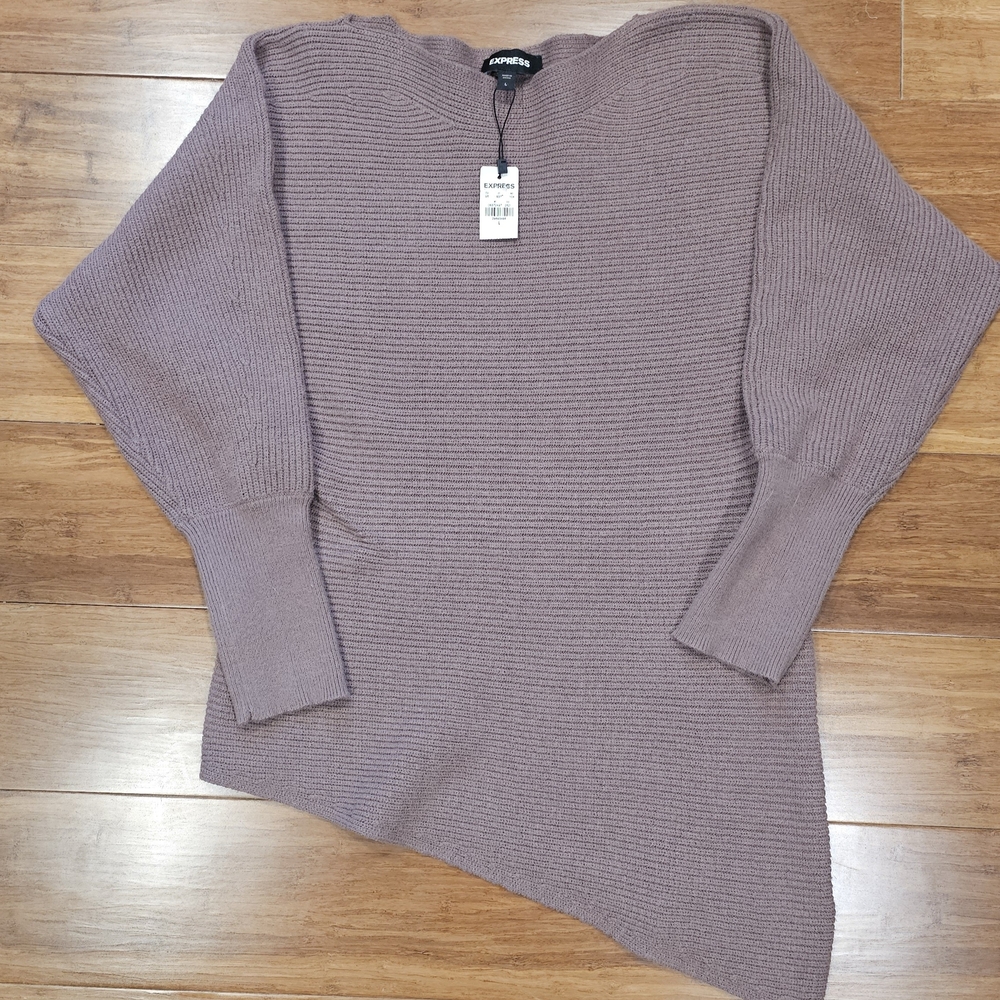 Express Mauve Off Shoulder Sweater